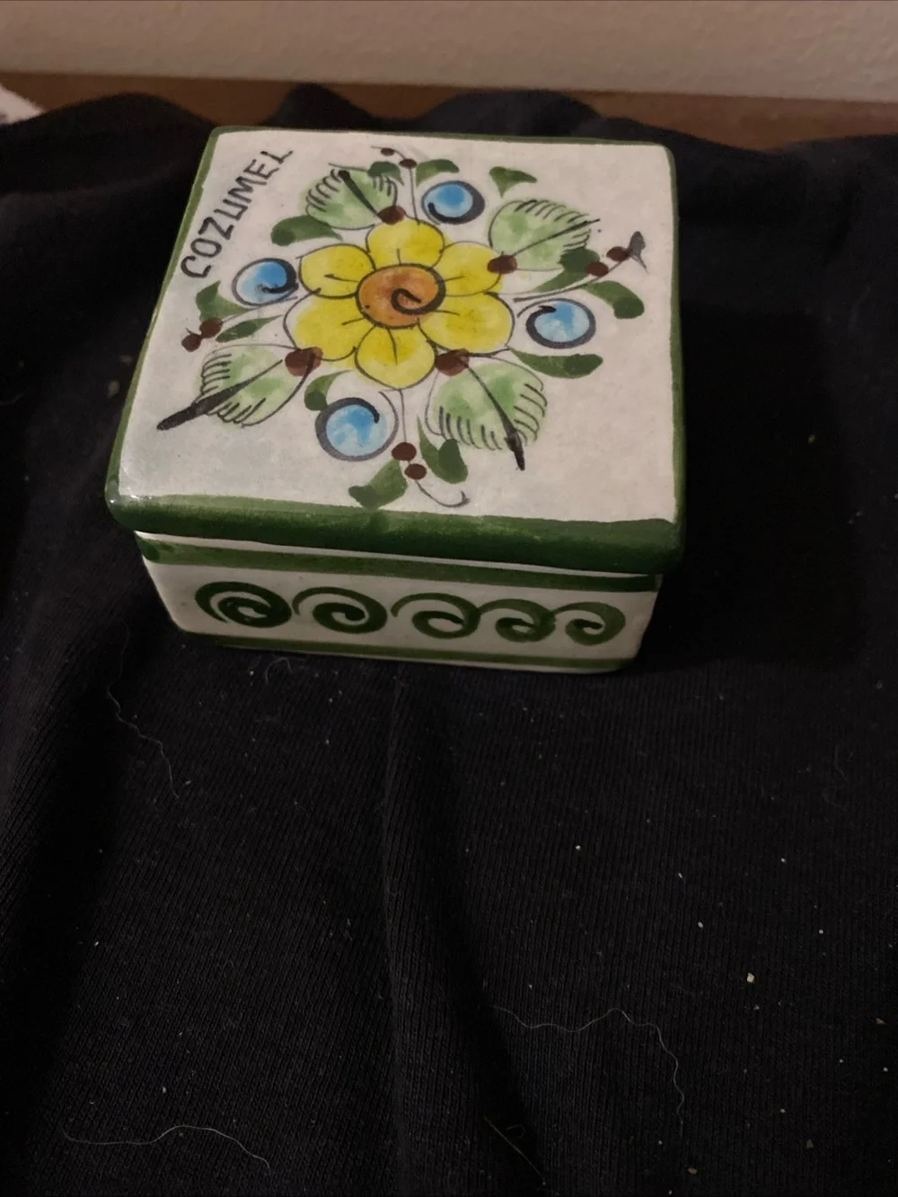 Handmade square ceramic